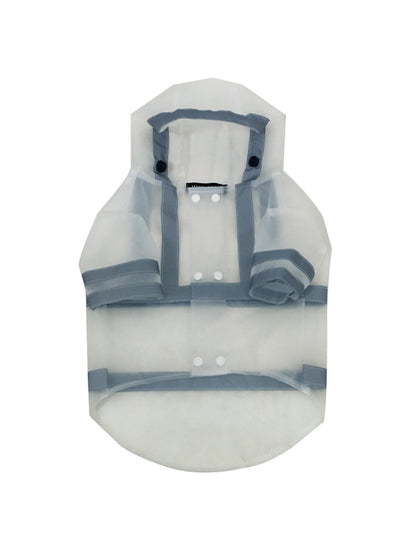 Transparent Reflective Waterproof Dog Raincoat