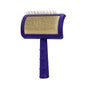 Jelly Pet Universal Slicker Brush for Dogs Dog Grooming Brush Remove Tangles and Dead Undercoat Tuffer Than Tangles Maltese Shi-Tzu Poodle Bichon Soft Pins Purple Small